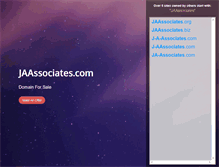 Tablet Screenshot of jaassociates.com